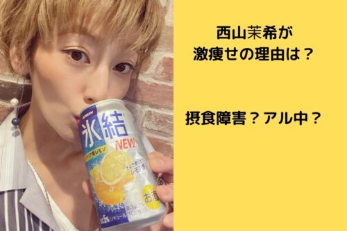西山茉希が痩せすぎでヤバイ 病気 アル中や摂食障害 ズッキーの棲み家